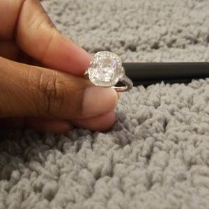 Elongated Cushion Cut Ring